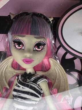 Pink & Black Gothic Doll with Wings